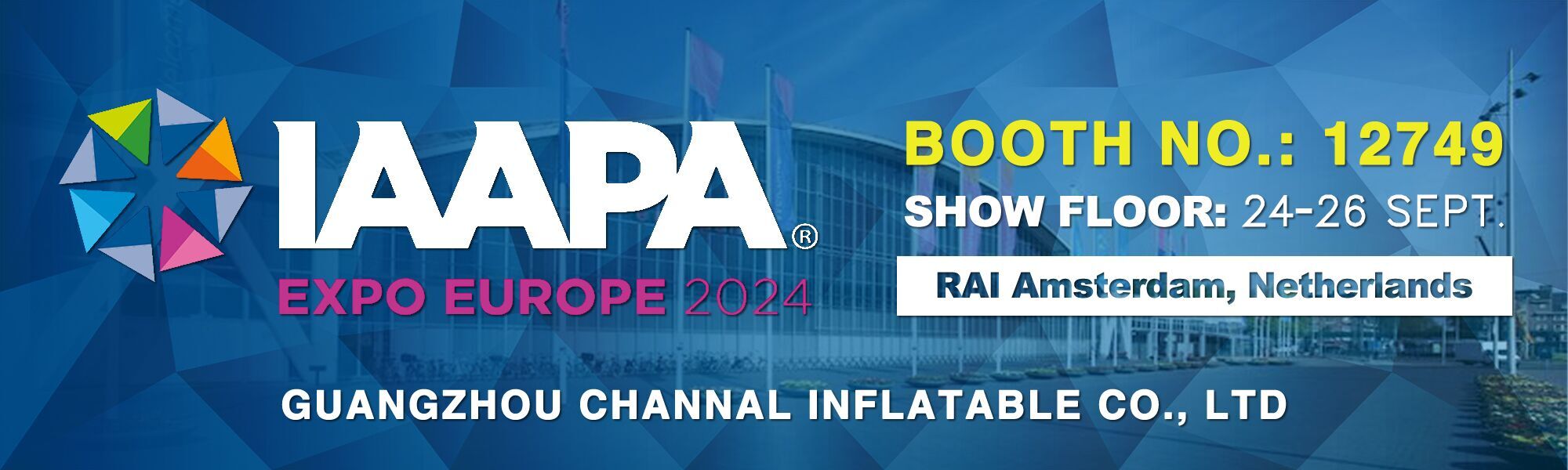 channal booth at iaapa europe expo