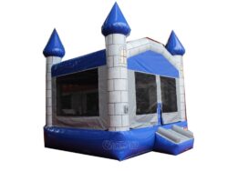château gonflable bleu